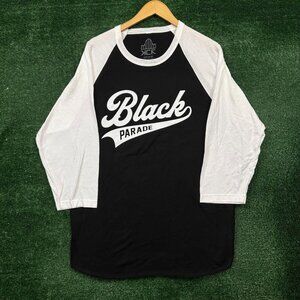 My Chemical Romance Long Live The Black Parade Rock Band Baseball Tee Size Large